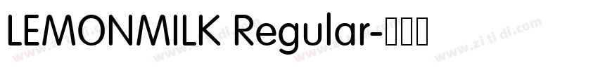 LEMONMILK Regular字体转换